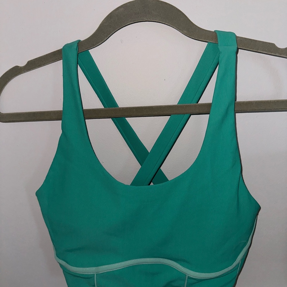 Women's Teal Cross-Back Sports Bra
